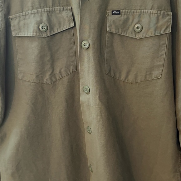 Obey Forest Green Shirt Jacket - Picture 3 of 11
